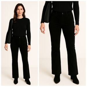 Margaret Godfrey Suede Leather Black Pants Women's 6 Minimalist Pockets Luxury